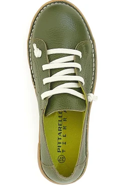 Scarpe Stringate Verdi In Vera Pelle Pittarello Tierra 30234