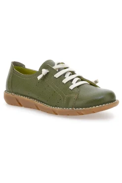 Scarpe Stringate Verdi In Vera Pelle Pittarello Tierra 30234