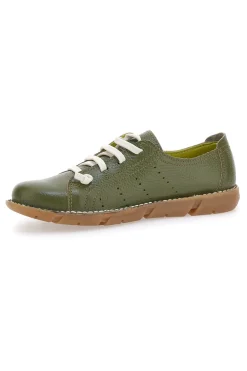 Scarpe Stringate Verdi In Vera Pelle Pittarello Tierra 30234