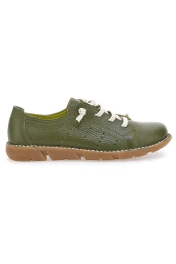 Scarpe Stringate Verdi In Vera Pelle Pittarello Tierra 30234