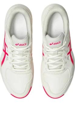 Scarpe Tennis Padel bianche con dettagli rosa leggere e traspiranti Asics COURT SLIDE 4