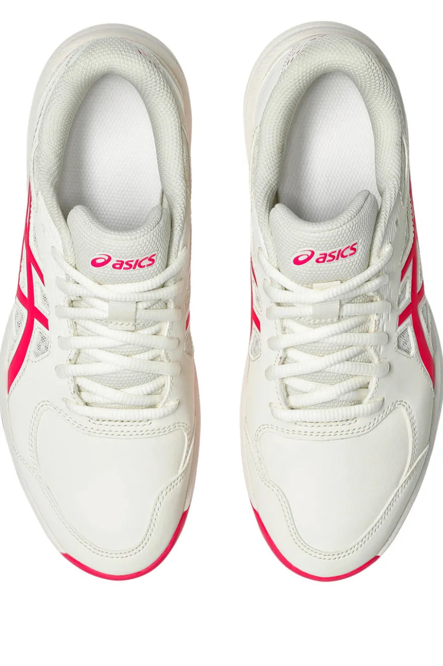 Scarpe Tennis Padel bianche con dettagli rosa leggere e traspiranti Asics COURT SLIDE 4