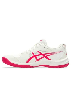 Scarpe Tennis Padel bianche con dettagli rosa leggere e traspiranti Asics COURT SLIDE 4