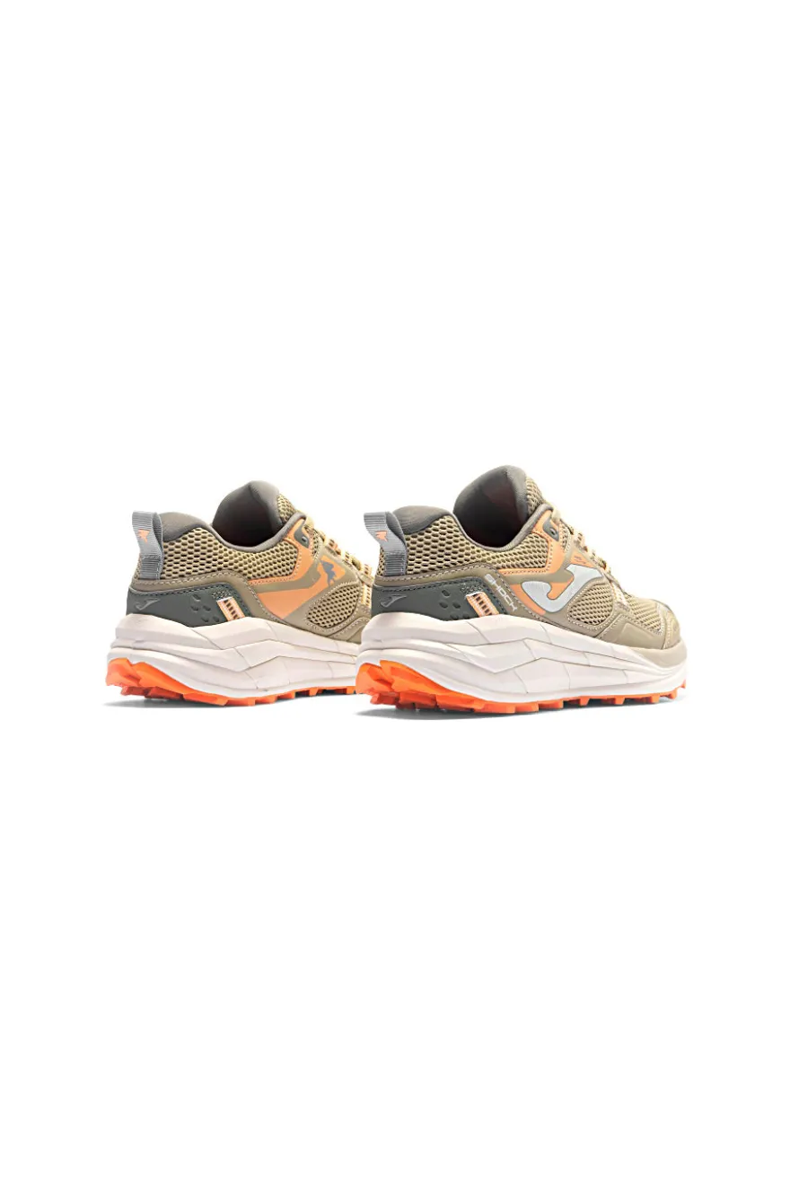 Scarpe trail beige con dettagli arancioni Joma TKSHLS2612