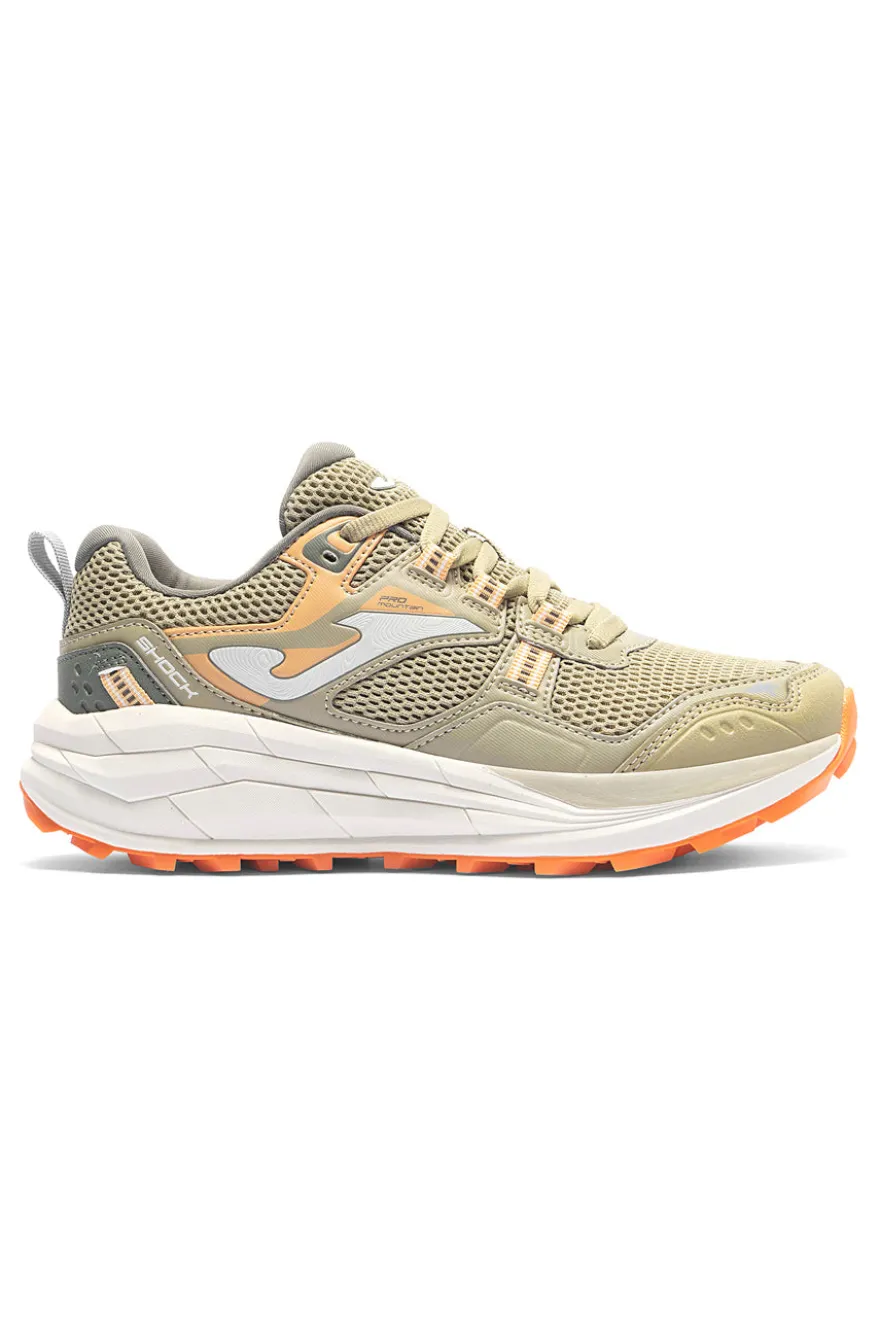Scarpe trail beige con dettagli arancioni Joma TKSHLS2612