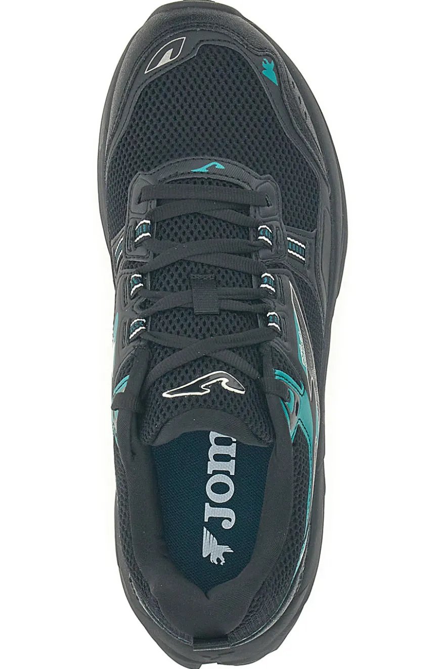 Scarpe trail da uomo nere e turchesi con suola tassellata Joma TKSHOS2691