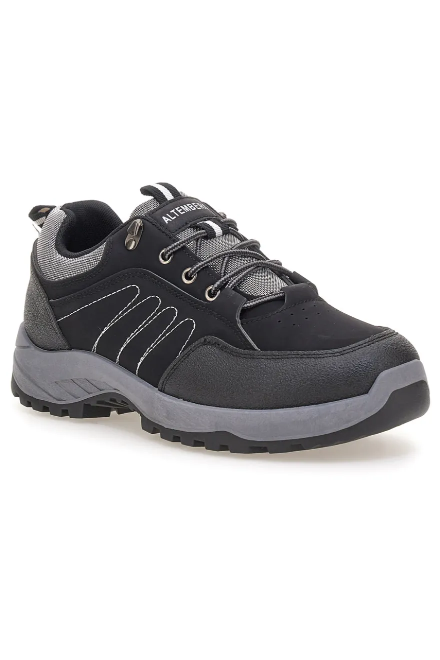 Scarpe trekking nere con suola carrarmato Altemberg GB2047