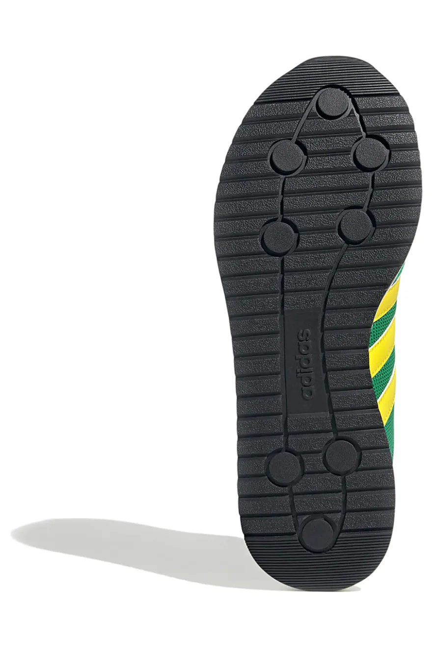 Scarpe verdi con dettagli gialli in mesh Adidas Run 70s 2.0