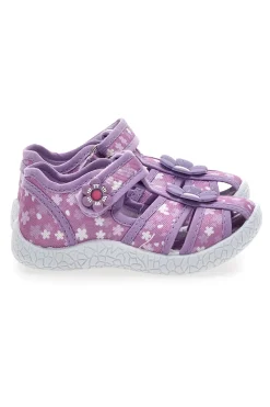 Scarpe viola con doppio strappo Pitt kids PK2876B