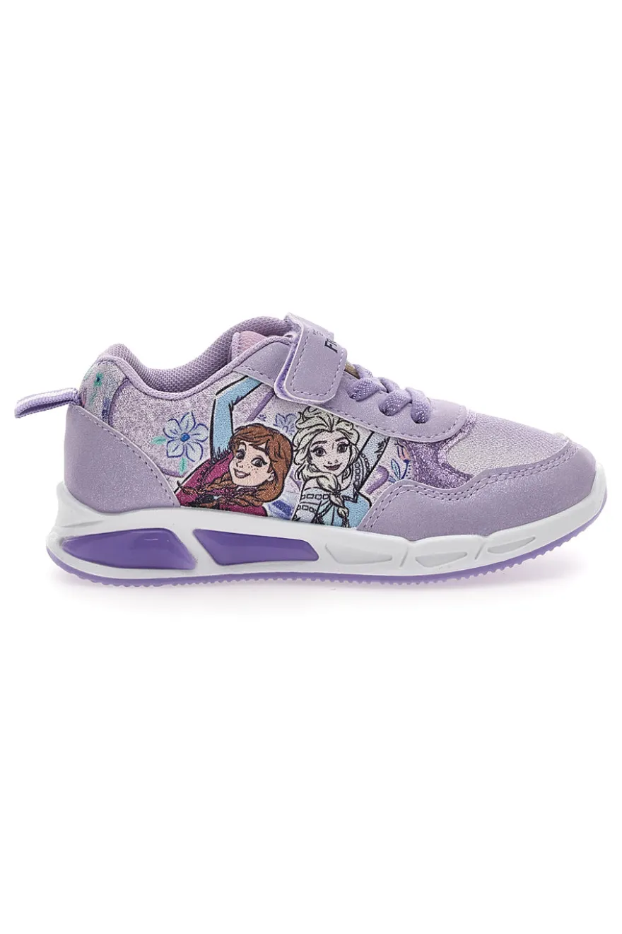 Scarpe viola con luci e strappo Frozen D4310723T10