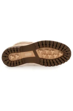 Scarponcini beige con interno in pelliccia e occhielli metallici Altemberg 3