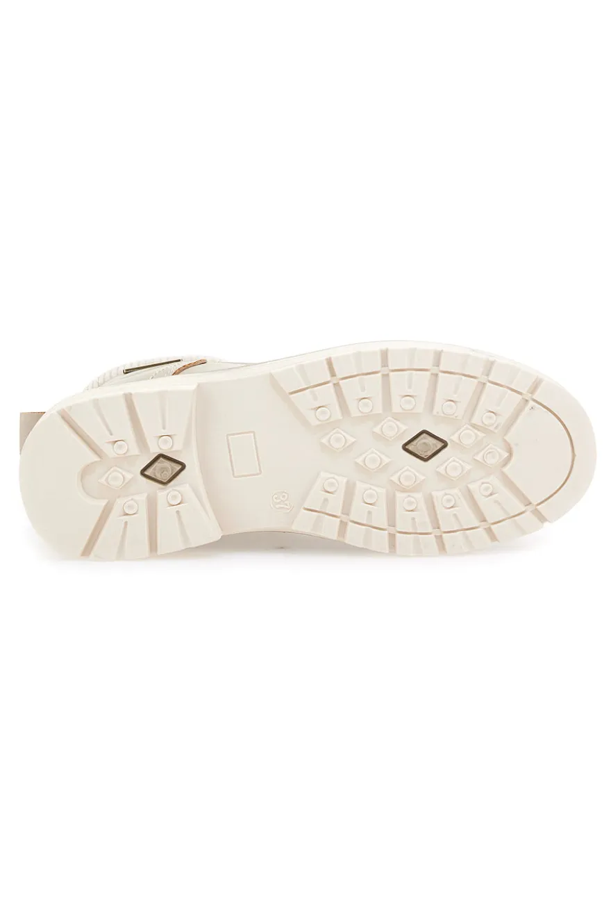Scarponcini beige con lacci COTTON BELT CBW426A00