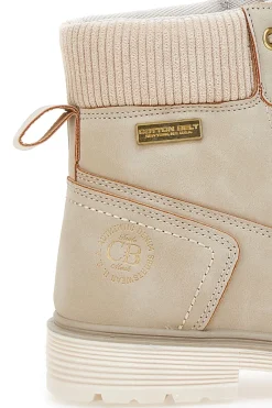 Scarponcini beige con lacci COTTON BELT CBW426A00