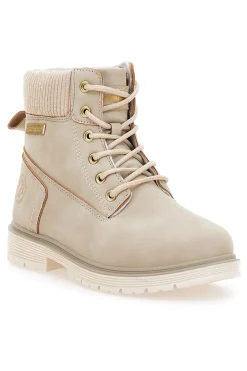 Scarponcini beige con lacci COTTON BELT CBW426A00