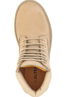 Scarponcini beige con suola carrarmato Altemberg 9065