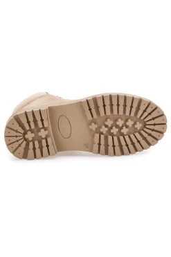 Scarponcini beige con suola carrarmato Altemberg 9065