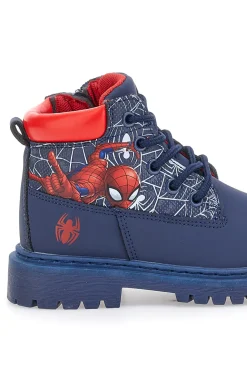 Scarponcini blu con stampa Spiderman e zip laterale Spiderman R1310564S10