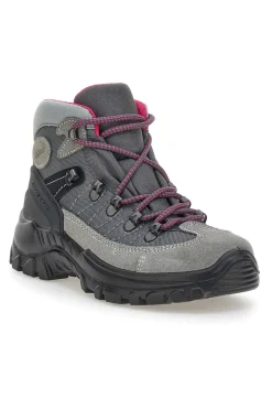 Scarponcini da trekking grigi con dettagli fucsia e suola carrarmato Track down 13342S41