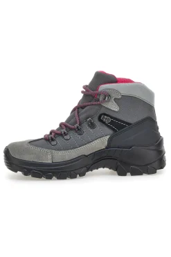 Scarponcini da trekking grigi con dettagli fucsia e suola carrarmato Track down 13342S41