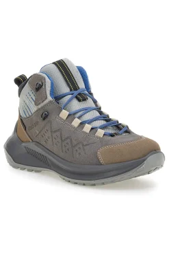 Scarponcini da trekking grigi waterproof con dettagli blu Track down 15503S48T