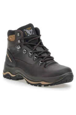 Scarponcini da trekking marroni con suola Vibram Track down 11205P150G