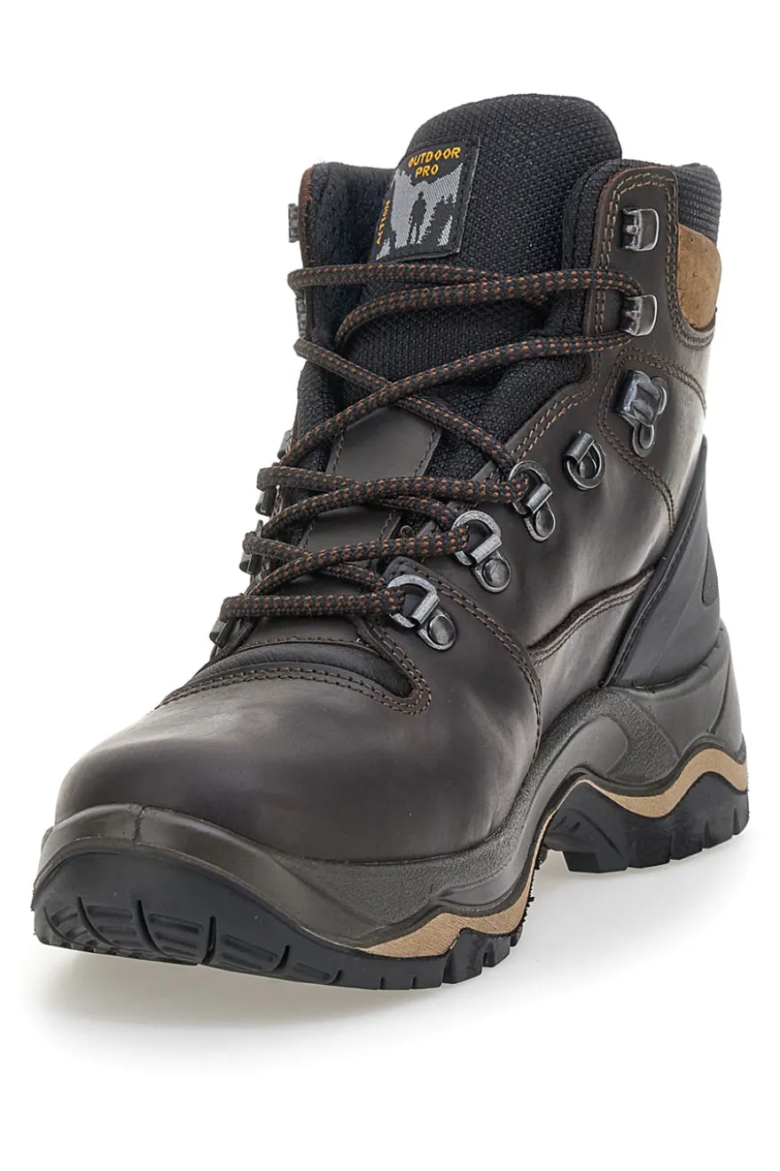Scarponcini da trekking marroni con suola Vibram Track down 11205P150G