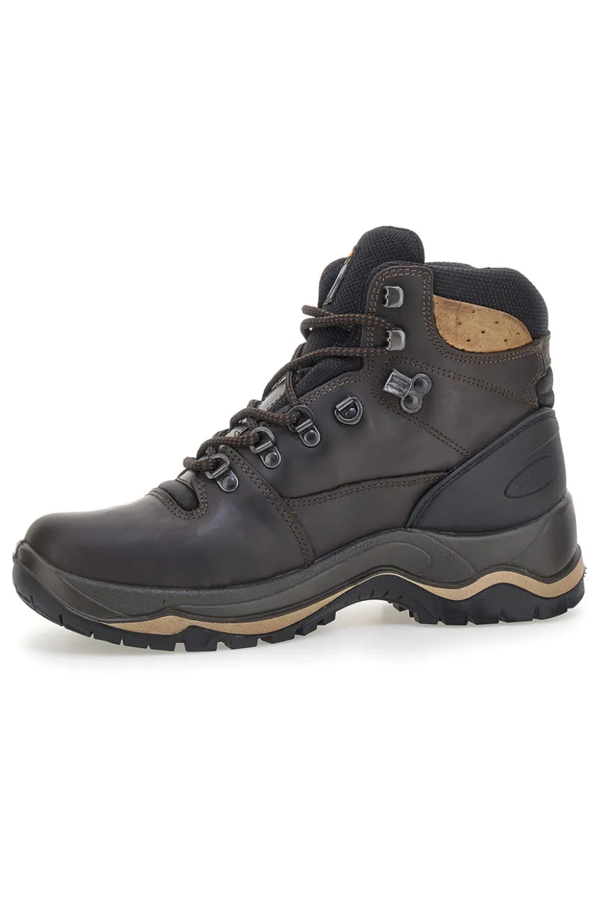 Scarponcini da trekking marroni con suola Vibram Track down 11205P150G