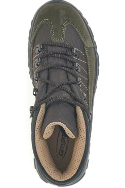 Scarponcini da trekking verde militare con suola carrarmato Track down 13342S36