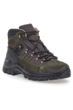 Scarponcini da trekking verde militare con suola carrarmato Track down 13342S36
