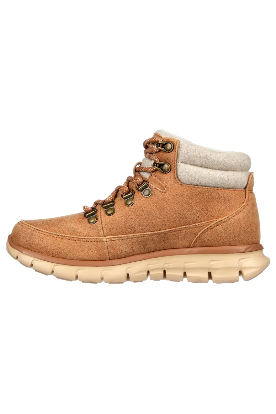 Scarponcini imbottiti color cuoio idrorepellenti Skechers SYNERGY COOL SEEKER