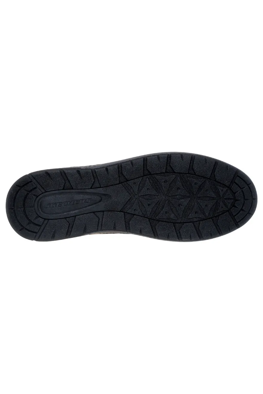 Scarponcini neri impermeabili con memory foam Skechers Garlan Deno