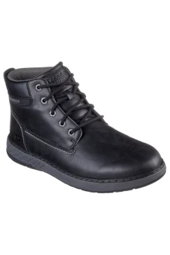 Scarponcini neri impermeabili con memory foam Skechers Garlan Deno