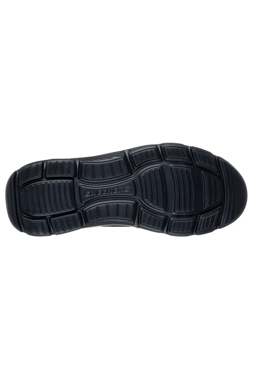Scarponcini neri in materiale tecnico con soletta Arch Fit Skechers Garza Ridley
