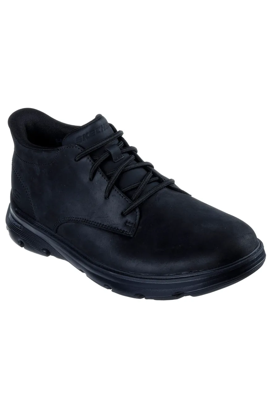 Scarponcini neri in materiale tecnico con soletta Arch Fit Skechers Garza Ridley