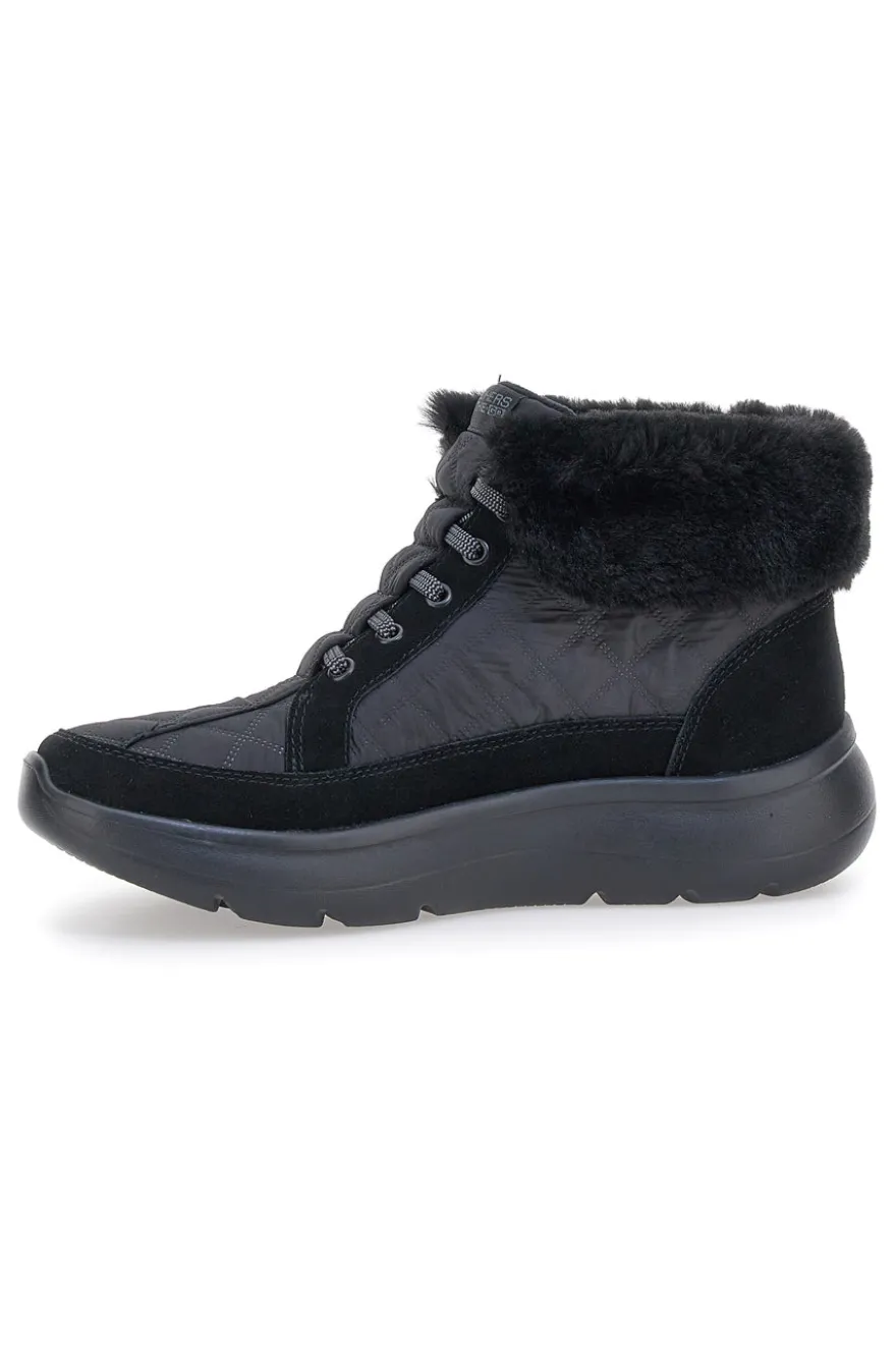 Scarponcini neri slip-ins in pelle SKECHERS ON-THE-GO ENCORE ELISA