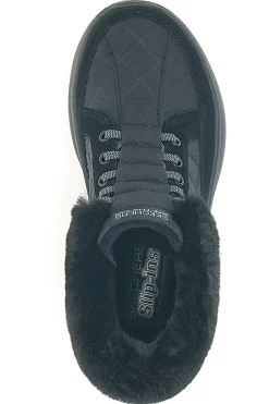 Scarponcini neri slip-ins in pelle SKECHERS ON-THE-GO ENCORE ELISA