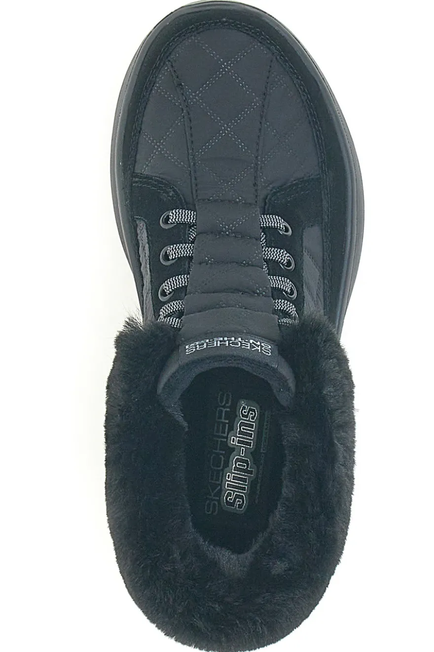 Scarponcini neri slip-ins in pelle SKECHERS ON-THE-GO ENCORE ELISA