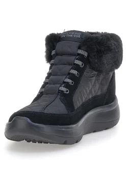 Scarponcini neri slip-ins in pelle SKECHERS ON-THE-GO ENCORE ELISA
