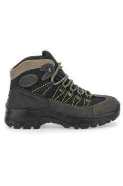 Scarponcino da Trekking Antracite In Pelle Scamosciata Grisport 913342