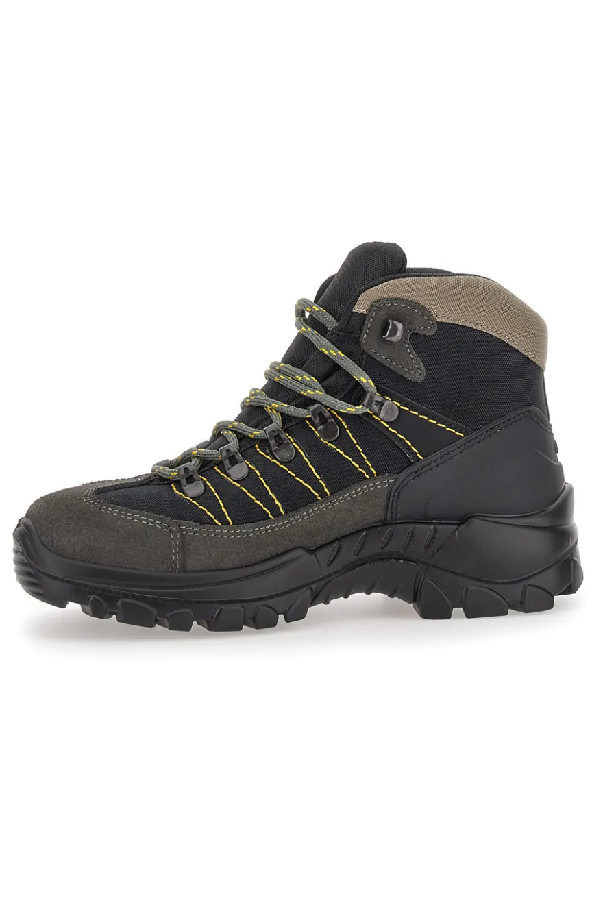 Scarponcino da Trekking Antracite In Pelle Scamosciata Grisport 913342