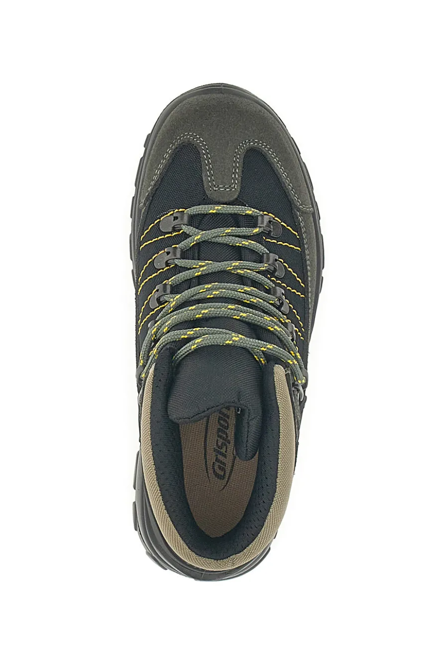 Scarponcino da Trekking Antracite In Pelle Scamosciata Grisport 913342
