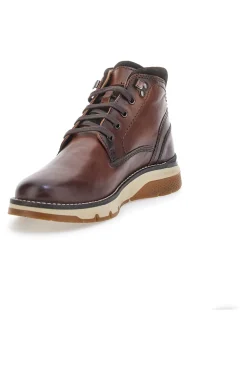 Scarponcino Stringato Cognac in Vera Pelle ALTERMBERG 2211