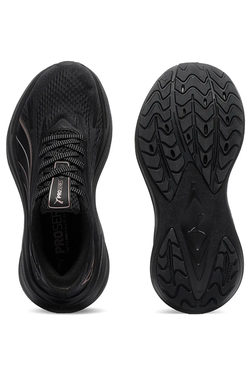 Schwarz gepolsterte Laufschuhe Puma Maxima Pro