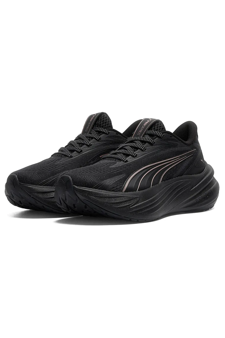 Schwarz gepolsterte Laufschuhe Puma Maxima Pro