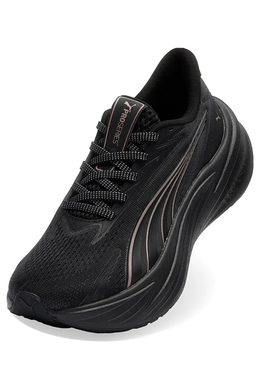 Schwarz gepolsterte Laufschuhe Puma Maxima Pro