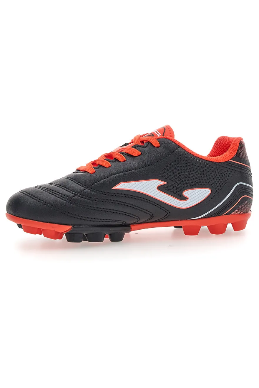 Schwarz und Koralle fluo Fußballschuhe mit Nieten Joma TOJS2601HG
