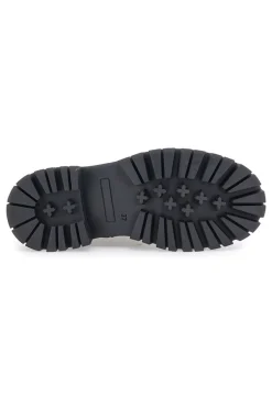 Schwarze Amphibien aus echtem Leder Black Shoot 20605
