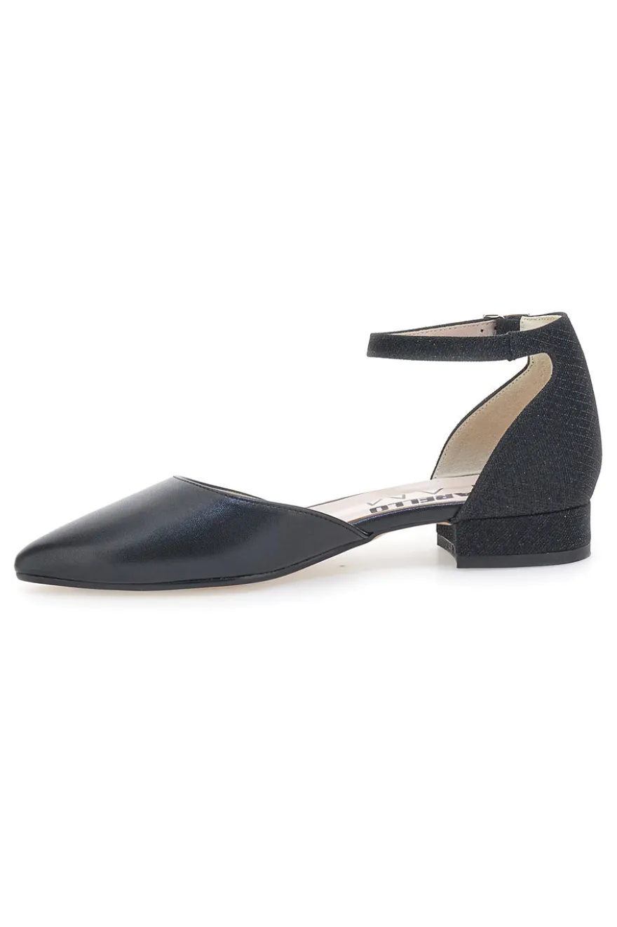 Schwarze Ballerinas mit Fesselriemchen PITTARELLO GLAM 2885