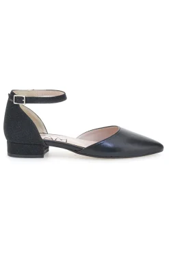 Schwarze Ballerinas mit Fesselriemchen PITTARELLO GLAM 2885