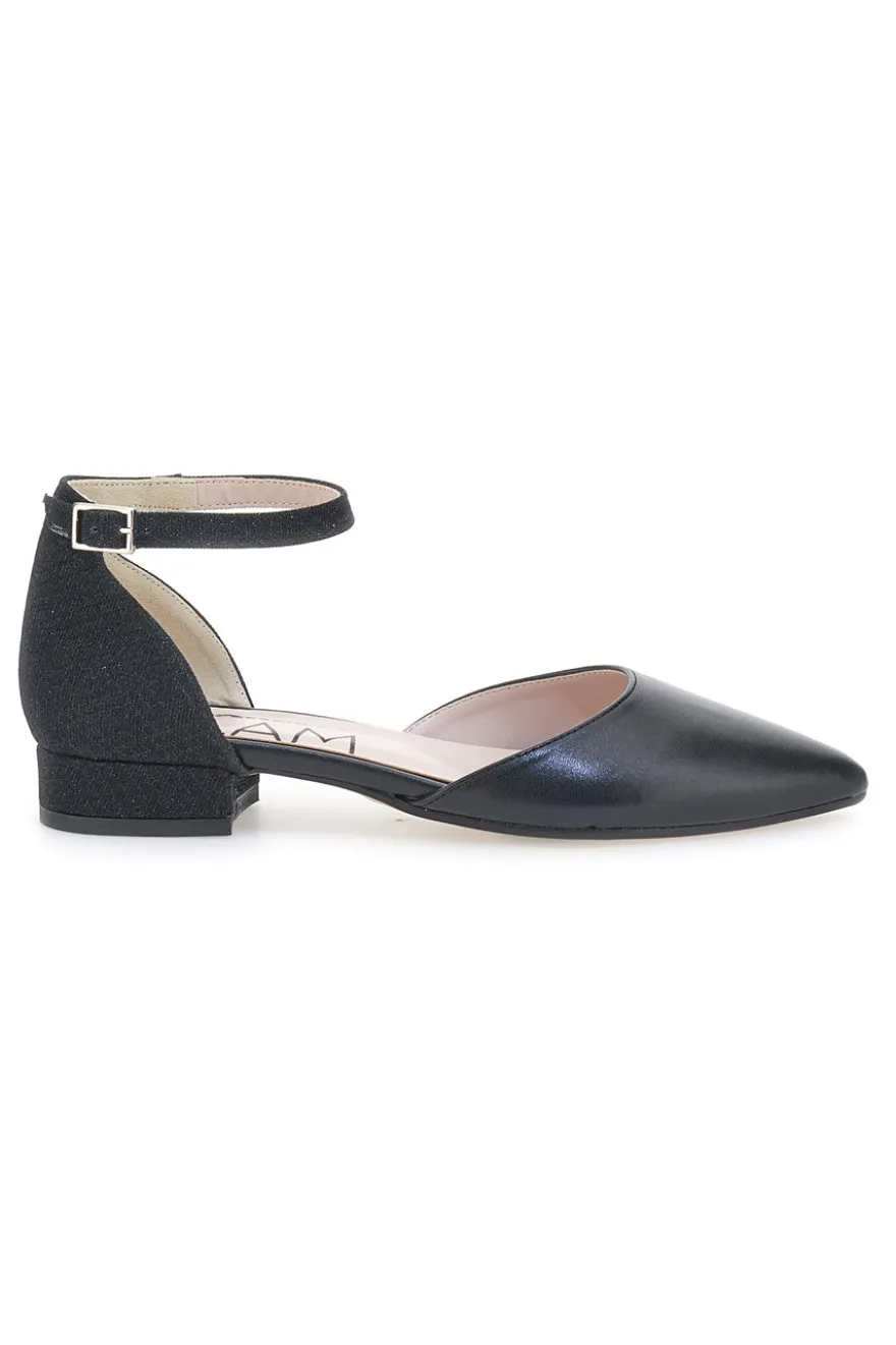 Schwarze Ballerinas mit Fesselriemchen PITTARELLO GLAM 2885